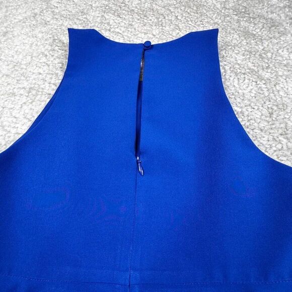 Milly Blue Peplum Tank Top - Picture 5 of 6